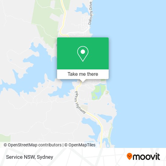 Service NSW map