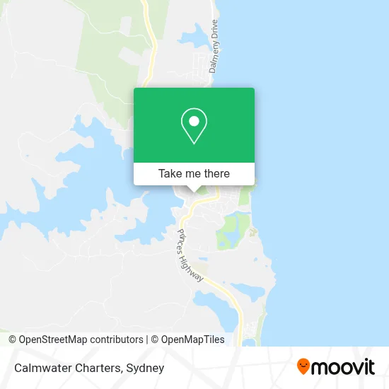 Mapa Calmwater Charters