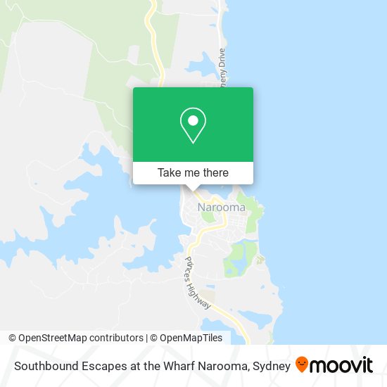 Southbound Escapes at the Wharf Narooma map