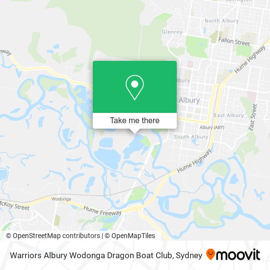 Mapa Warriors Albury Wodonga Dragon Boat Club