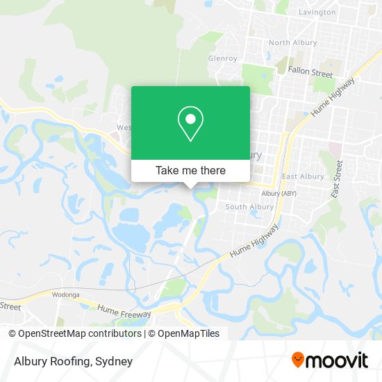 Mapa Albury Roofing