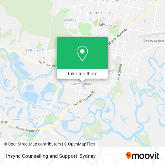 Insync Counselling and Support map