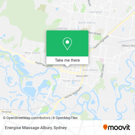 Energise Massage Albury map