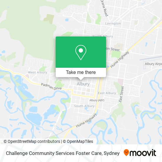 Challenge Community Services Foster Care map