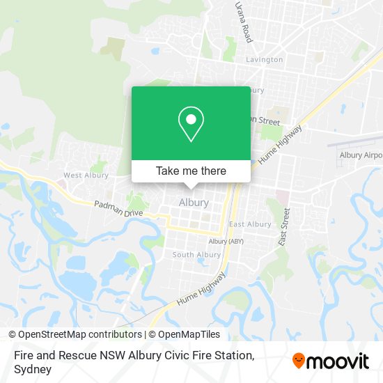 Fire and Rescue NSW Albury Civic Fire Station map