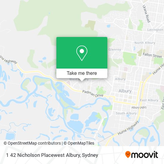 Mapa 1 42 Nicholson Placewest Albury