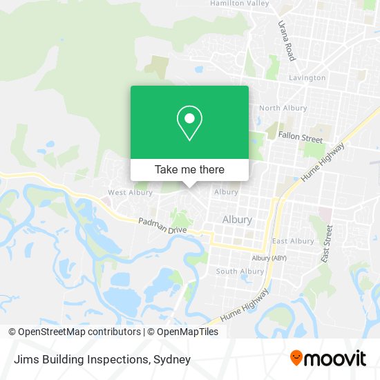 Mapa Jims Building Inspections