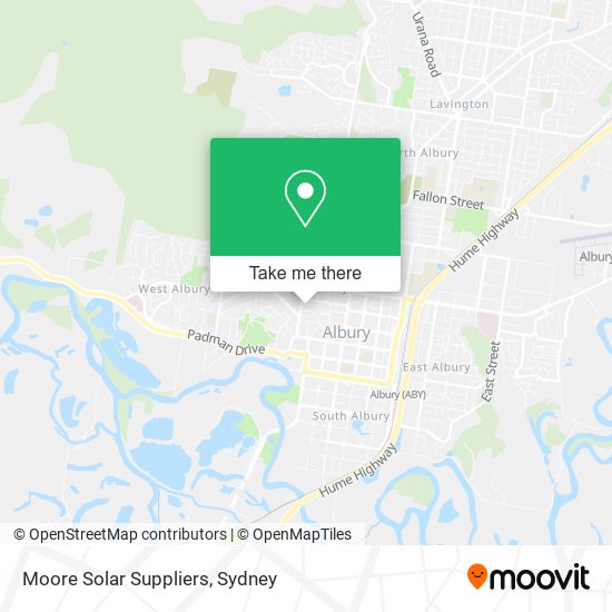 Mapa Moore Solar Suppliers