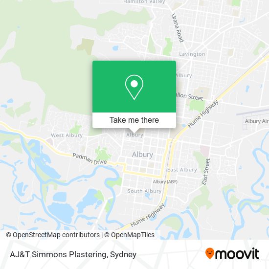 Mapa AJ&T Simmons Plastering