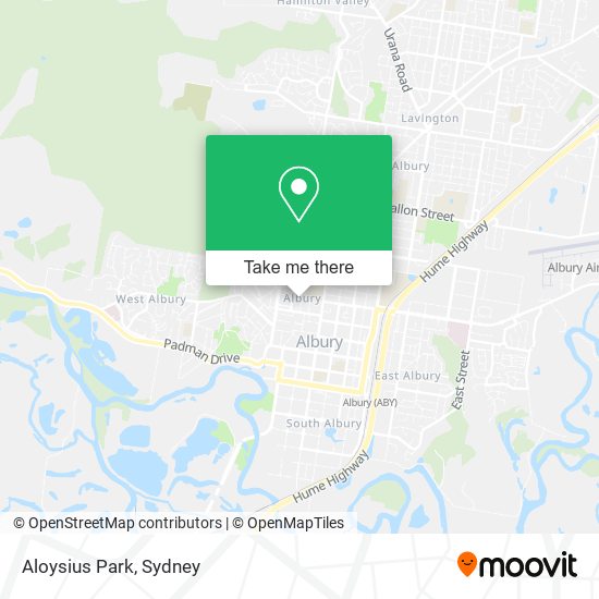 Aloysius Park map