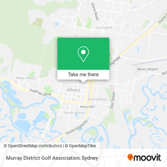 Mapa Murray District Golf Association