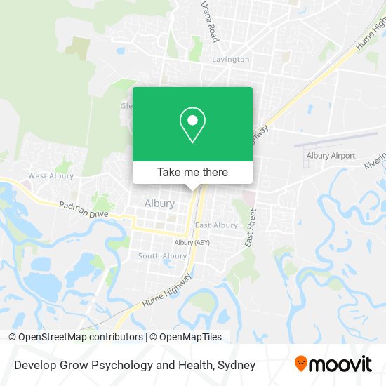 Mapa Develop Grow Psychology and Health