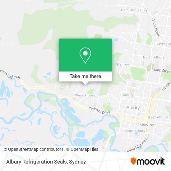 Mapa Albury Refrigeration Seals