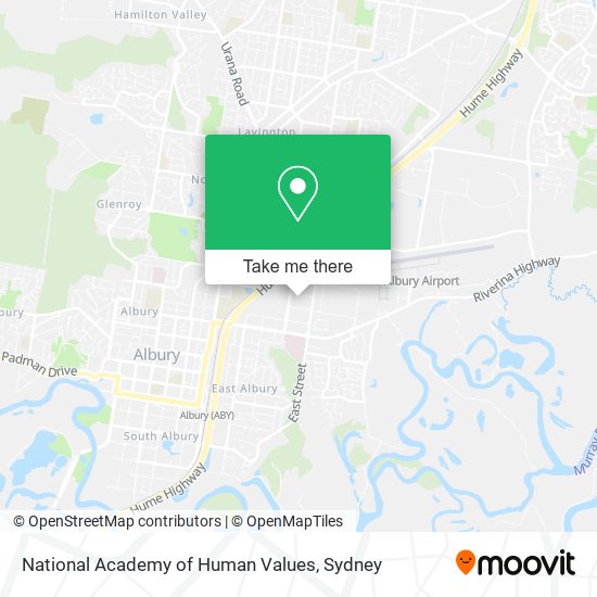 Mapa National Academy of Human Values