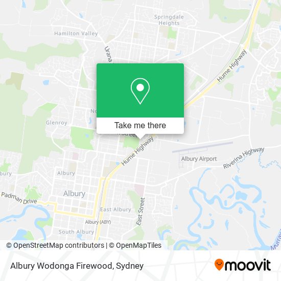 Albury Wodonga Firewood map