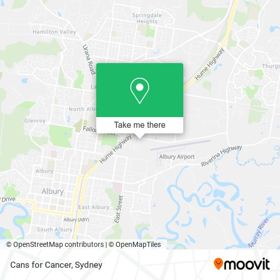 Cans for Cancer map
