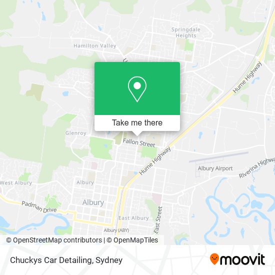 Chuckys Car Detailing map