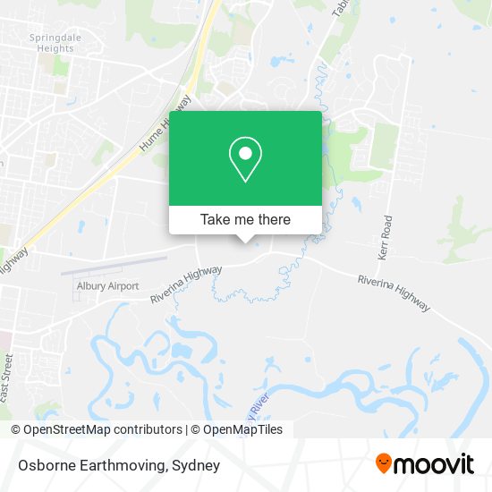 Osborne Earthmoving map