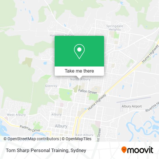 Mapa Tom Sharp Personal Training