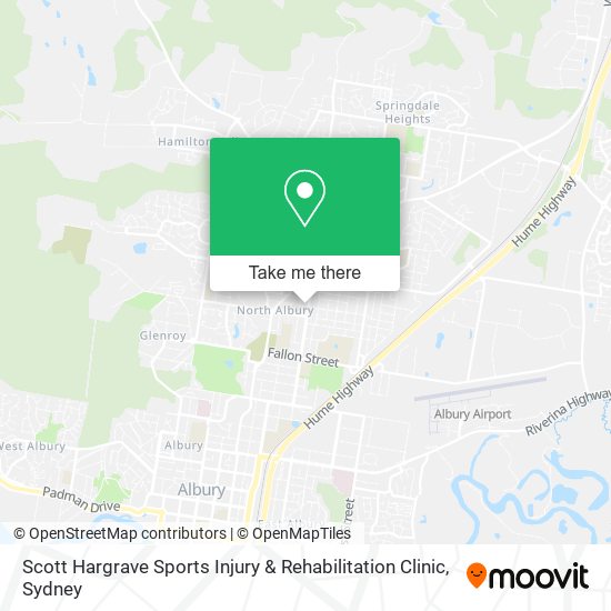 Mapa Scott Hargrave Sports Injury & Rehabilitation Clinic