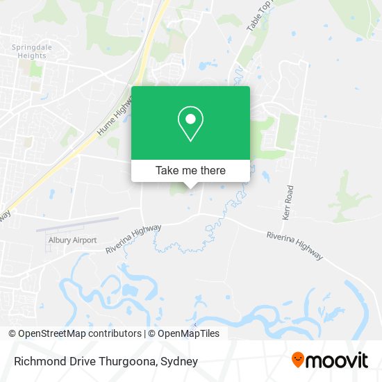 Richmond Drive Thurgoona map