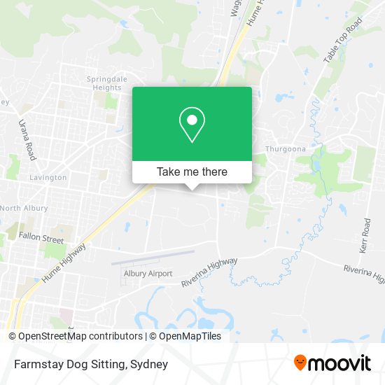 Farmstay Dog Sitting map
