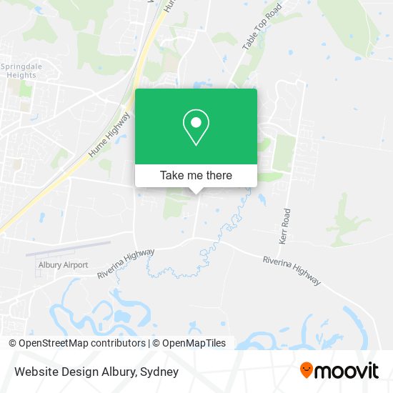 Website Design Albury map