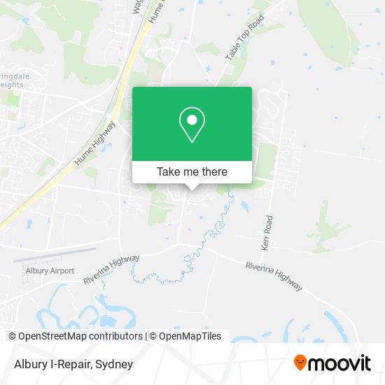 Albury I-Repair map