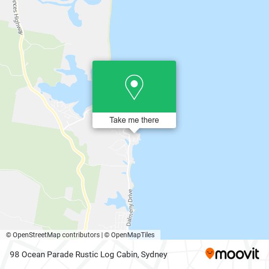 98 Ocean Parade Rustic Log Cabin map