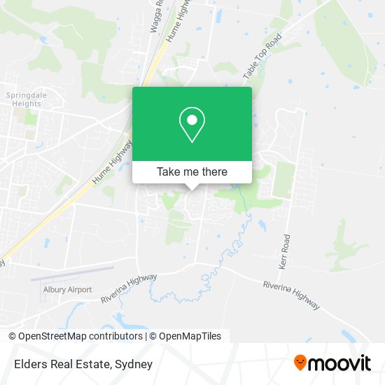 Elders Real Estate map