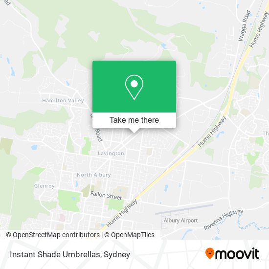 Instant Shade Umbrellas map