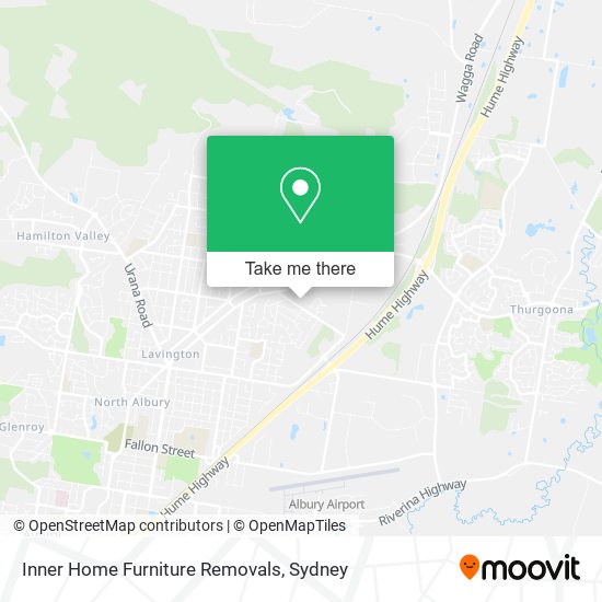 Inner Home Furniture Removals map