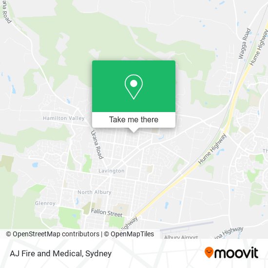 AJ Fire and Medical map