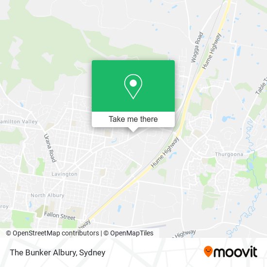 The Bunker Albury map