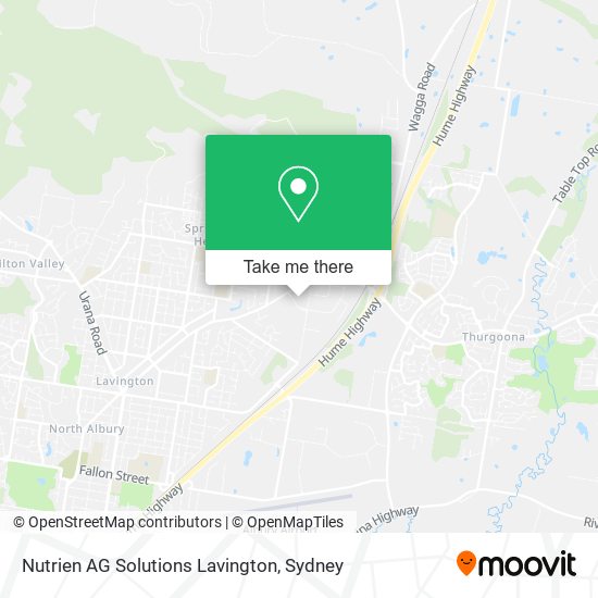 Nutrien AG Solutions Lavington map