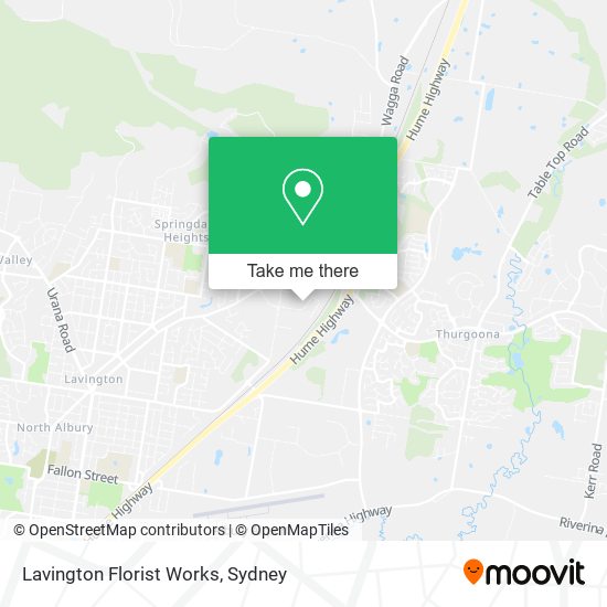 Lavington Florist Works map