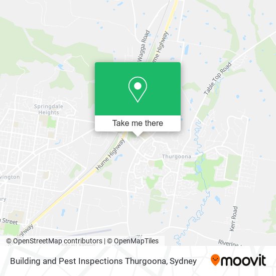 Building and Pest Inspections Thurgoona map