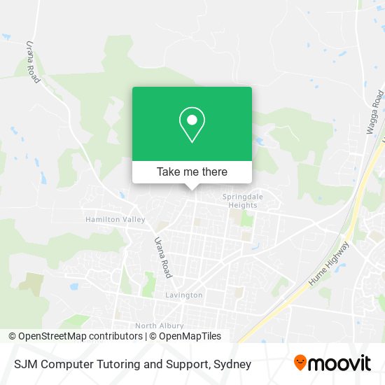 SJM Computer Tutoring and Support map