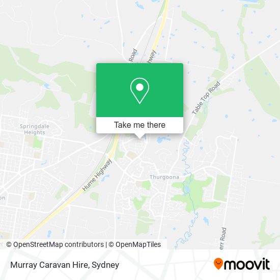 Murray Caravan Hire map