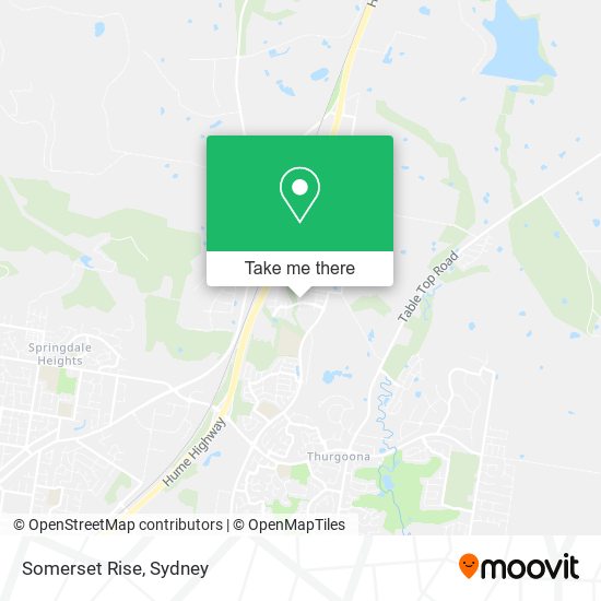 Somerset Rise map