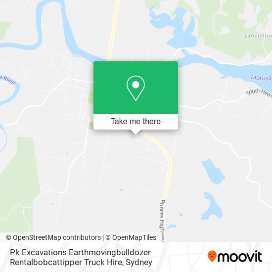 Pk Excavations Earthmovingbulldozer Rentalbobcattipper Truck Hire map