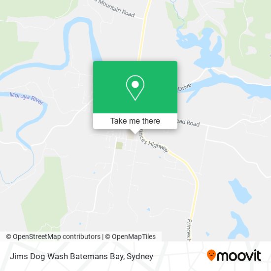 Jims Dog Wash Batemans Bay map
