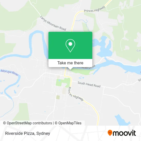 Riverside Pizza map