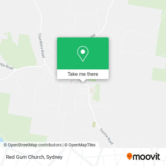 Red Gum Church map