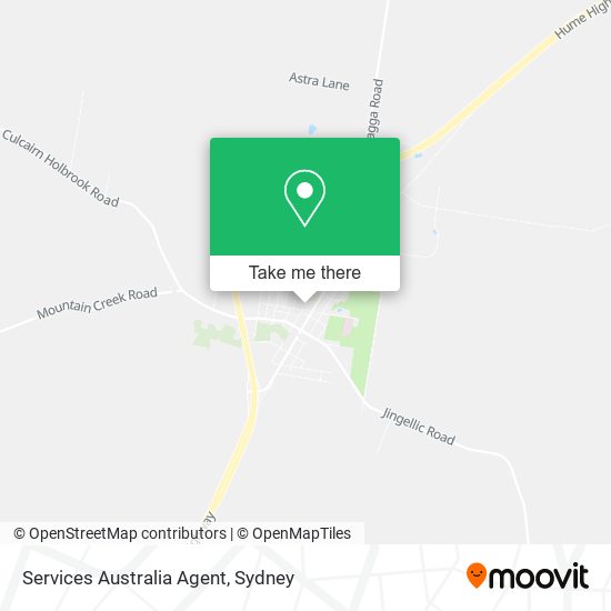 Services Australia Agent map