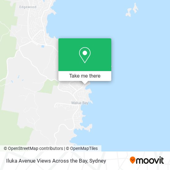 Iluka Avenue Views Across the Bay map