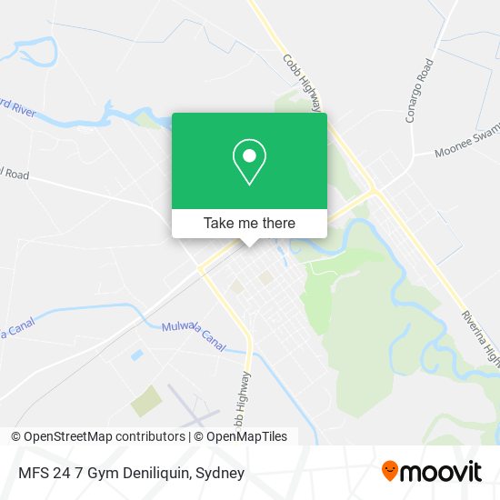 MFS 24 7 Gym Deniliquin map
