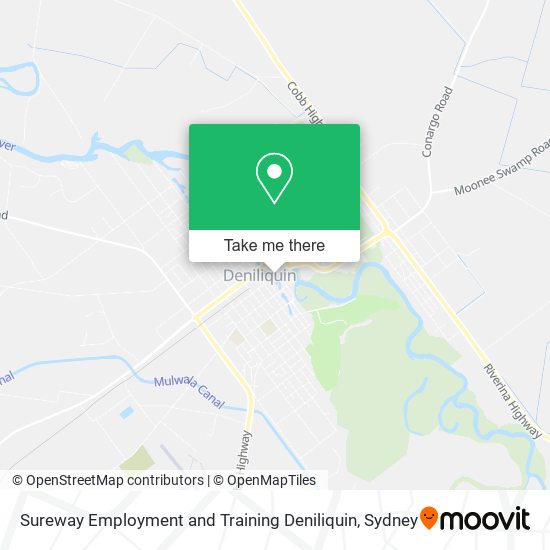 Sureway Employment and Training Deniliquin map