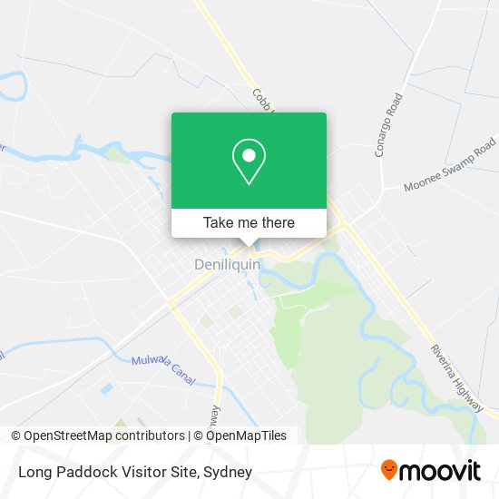 Mapa Long Paddock Visitor Site