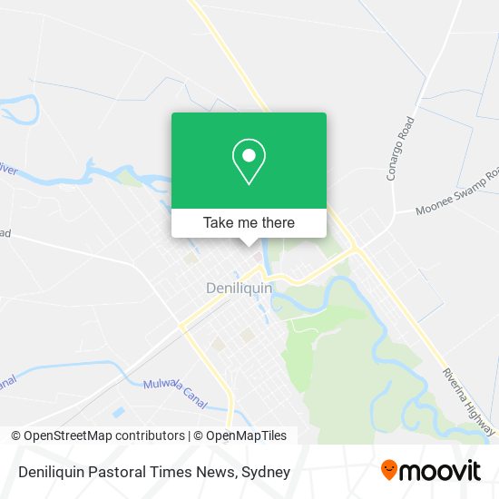 Deniliquin Pastoral Times News map